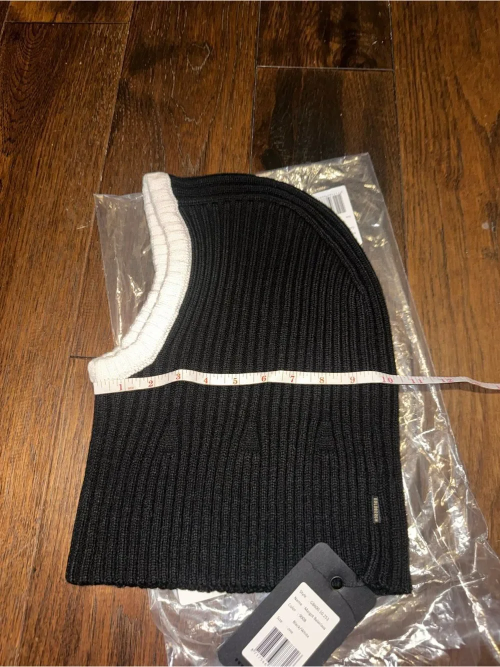 Goldbergh Knit Balaclava Black White Hat New With Tags Ski